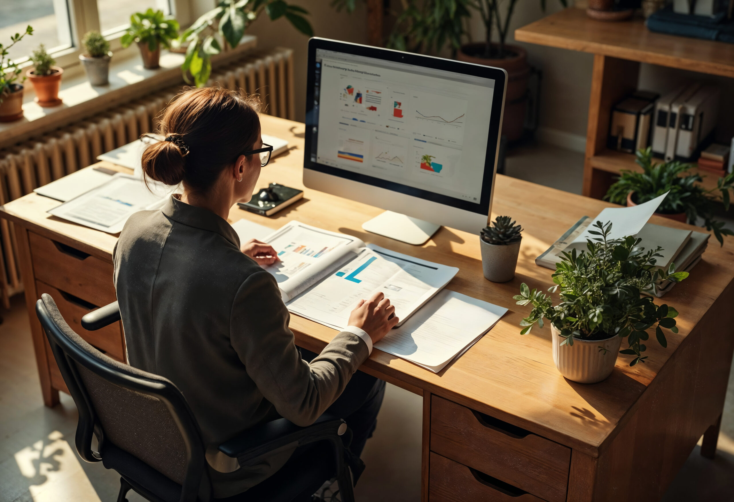 freelance digital marketing specialist working with business growth strategy